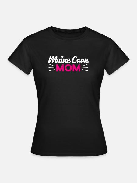 Maine Coon Katze - Frauen T-Shirt - Schwarz