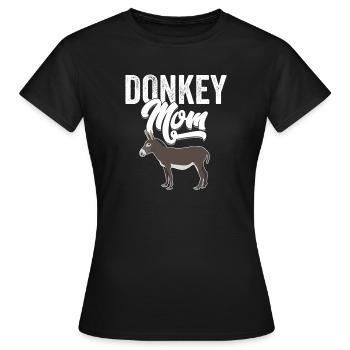 Donkey - Donkey Mom - Women's T-Shirt - black - Front - AI Model Female 172 dark (172cm)