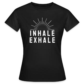 RESPIRER - T-shirt Femme - noir - Devant - AI Model Female 172 dark (172cm)