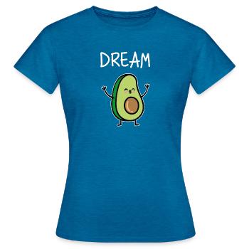 Partner look | Dream Team Couple Couples Love Marriage - Women's T-Shirt - antique blue sapphire heather - Front - AI Model Female 172 dark (172cm)