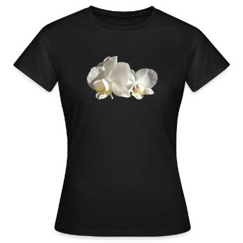 Orchid white - Women's T-Shirt - black - Front - AI Model Female 172 dark (172cm)