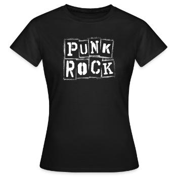 Punk rock punk rocker punk rock rock musique hard rock - T-shirt Femme - noir - Devant - AI Model Female 172 dark (172cm)