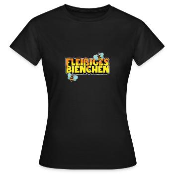 Fleißiges Bienchen - Frauen T-Shirt - Schwarz - Vorne - AI Model Female 172 dark (172cm)