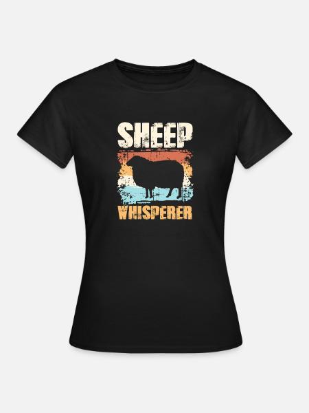 Sheep Whisperer Schafe Flüsterer Geschenk Schaf - T-shirt dam - svart