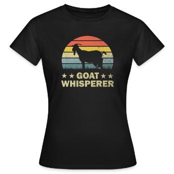 Chèvre chèvre chèvre - T-shirt Femme - noir - Devant - AI Model Female 172 dark (172cm)