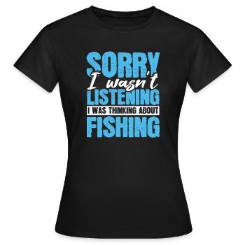 Pêcheur pêcheur - T-shirt Femme - noir - Devant - AI Model Female 172 dark (172cm)