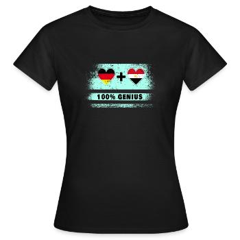 Allemagne et Egypte 100% génial / cadeau - T-shirt Femme - noir - Devant - AI Model Female 172 dark (172cm)