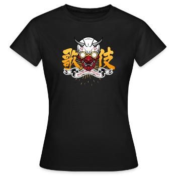 Run Run Runnnnn !!!! - T-shirt Femme - noir - Devant - AI Model Female 172 dark (172cm)