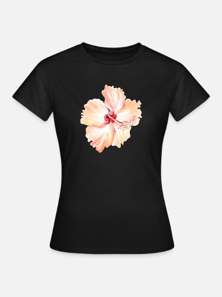 Blume - Frauen T-Shirt - Schwarz