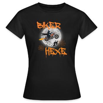 Biker sorcières voler moto vélo chopper - T-shirt Femme - noir - Devant - AI Model Female 172 dark (172cm)