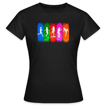 Fitness Gym Gym Training Training - T-shirt Femme - noir - Devant - AI Model Female 172 dark (172cm)