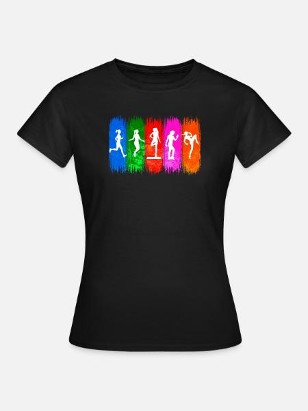 Fitnesstraining Fitnessstudio Workout Training - Frauen T-Shirt - Schwarz