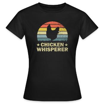 Chicken chickens - Women's T-Shirt - black - Front - AI Model Female 172 dark (172cm)