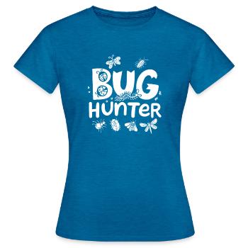 Insect Entomologist - Women's T-Shirt - antique blue sapphire heather - Front - AI Model Female 172 dark (172cm)
