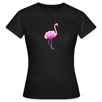 Flamingo - T-shirt Femme - noir - Devant - AI Model Female 172 dark (172cm)