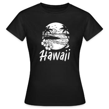 Hawaï - T-shirt Femme - noir - Devant - AI Model Female 172 dark (172cm)