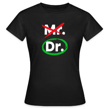 Doctor Doctor Specialist Statement Emergency Doctor Statement - Women's T-Shirt - black - Front - AI Model Female 172 dark (172cm)