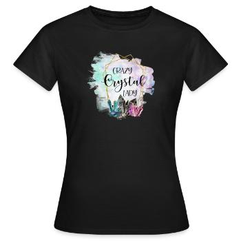 Crystal Crystal Lady Naturopath Gift - Women's T-Shirt - black - Front - AI Model Female 172 dark (172cm)