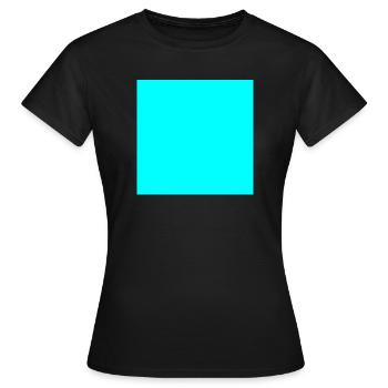 türkis Hintergrund Textur Vorlage personalisieren - Frauen T-Shirt - Schwarz - Vorne - AI Model Female 172 dark (172cm)