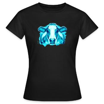 Vache Vaches - T-shirt Femme - noir - Devant - AI Model Female 172 dark (172cm)