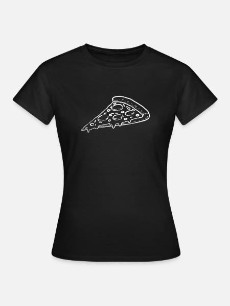 Pizza Pizzeria Pizzabäcker - Frauen T-Shirt - Schwarz