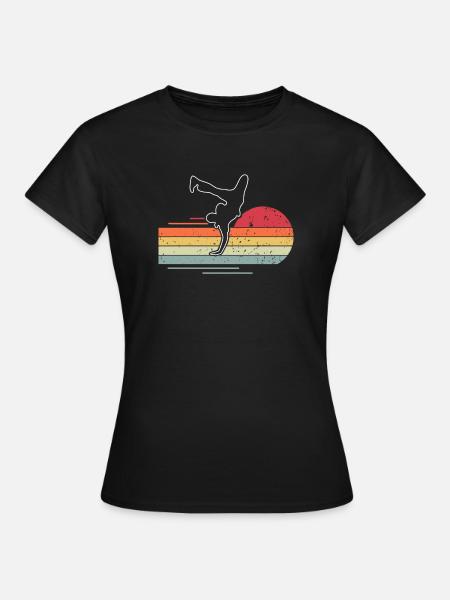 Breakdance - Vrouwen T-shirt - zwart