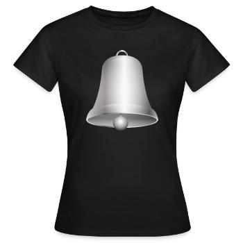 grande cloche d'église ou cloches argentées - T-shirt Femme - noir - Devant - AI Model Female 172 dark (172cm)