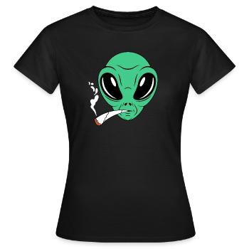 Fumeur étranger - T-shirt Femme - noir - Devant - AI Model Female 172 dark (172cm)