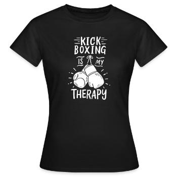 Kickboxen Kickboxer - Frauen T-Shirt - Schwarz - Vorne - AI Model Female 172 dark (172cm)
