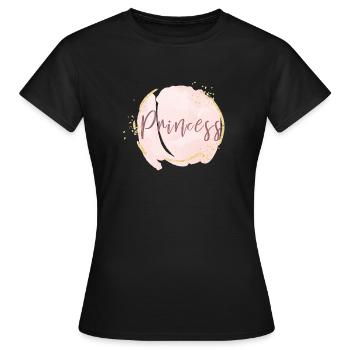 Princess Pink Gold Accents - T-shirt Femme - noir - Devant - AI Model Female 172 dark (172cm)