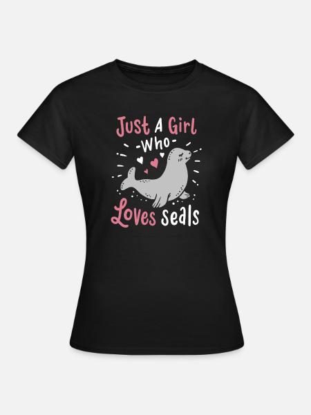 Robben Robbe - Frauen T-Shirt - Schwarz