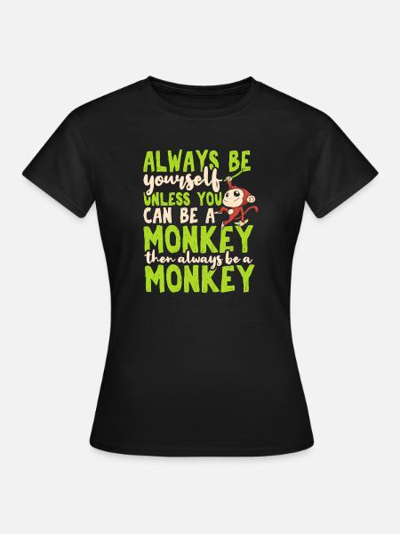 Affe - Frauen T-Shirt - Schwarz