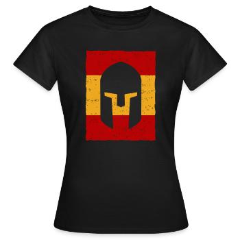 Gladiador Espagne - Drapeau - T-shirt Femme - noir - Devant - AI Model Female 172 dark (172cm)