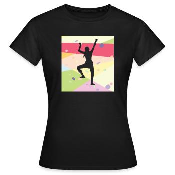 Grimpeurs Grimpeurs - T-shirt Femme - noir - Devant - AI Model Female 172 dark (172cm)