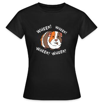Cochon d'Inde - T-shirt Femme - noir - Devant - AI Model Female 172 dark (172cm)