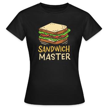 Sandwich - T-shirt Femme - noir - Devant - AI Model Female 172 dark (172cm)