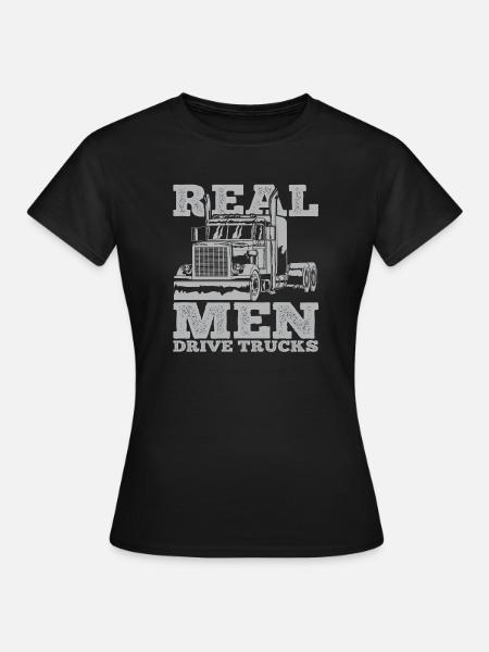 LKW Trucker - Frauen T-Shirt - Schwarz