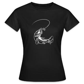 Frogfish Tattoo Design - Women's T-Shirt - black - Front - AI Model Female 172 dark (172cm)