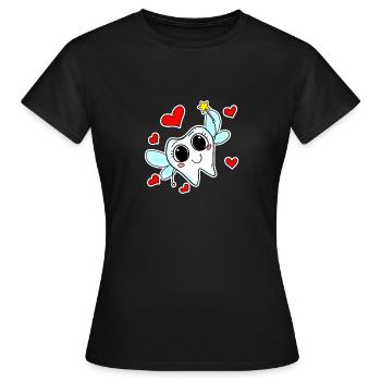 La magie des dents de la fée des dents - T-shirt Femme - noir - Devant - AI Model Female 172 dark (172cm)