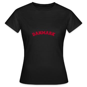 Danmark Denmark - Women's T-Shirt - black - Front - AI Model Female 172 dark (172cm)