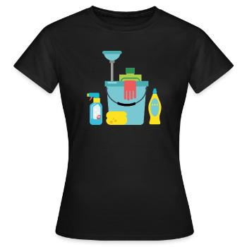 Cleaning products - Women's T-Shirt - black - Front - AI Model Female 172 dark (172cm)