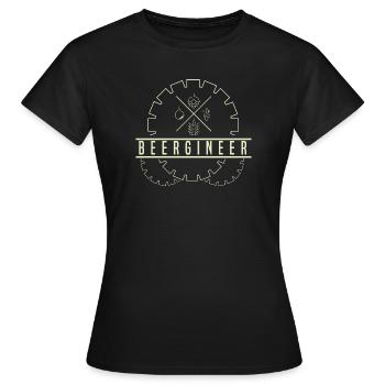 Bière Brasseur de bière - T-shirt Femme - noir - Devant - AI Model Female 172 dark (172cm)