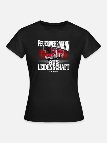 Feuerwehrmann - Frauen T-Shirt - Schwarz