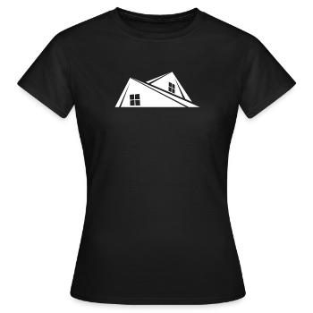 Le toit de la maison - T-shirt Femme - noir - Devant - AI Model Female 172 dark (172cm)