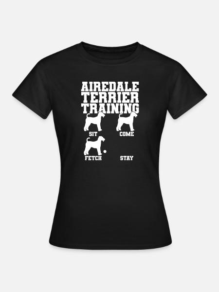 Airedale Terrier Training - Frauen T-Shirt - Schwarz