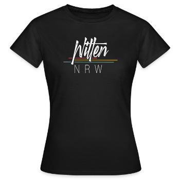 Witten NRW - Frauen T-Shirt - Schwarz - Vorne - AI Model Female 172 dark (172cm)