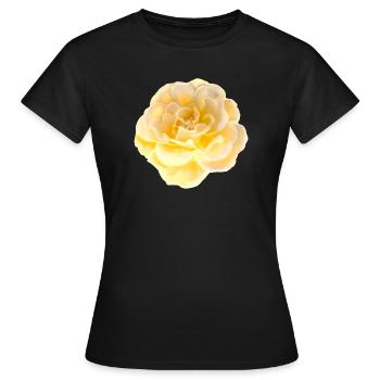 Rose Fleur - T-shirt Femme - noir - Devant - AI Model Female 172 dark (172cm)