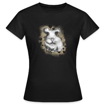 Lapin lapin - T-shirt Femme - noir - Devant - AI Model Female 172 dark (172cm)