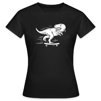 Longboard Longboarder Skater - T-shirt Femme - noir - Devant - AI Model Female 172 dark (172cm)