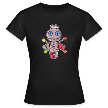Vaudou doll - T-shirt Femme - noir - Devant - AI Model Female 172 dark (172cm)